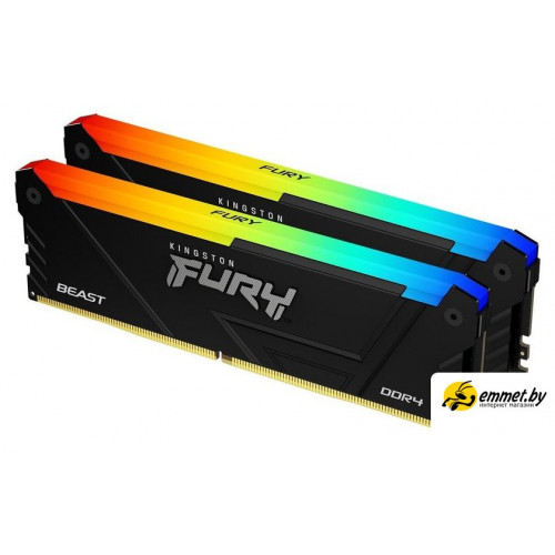 Оперативная память Kingston FURY Beast RGB 2x16ГБ DDR4 3200 МГц KF432C16BB2AK2/32