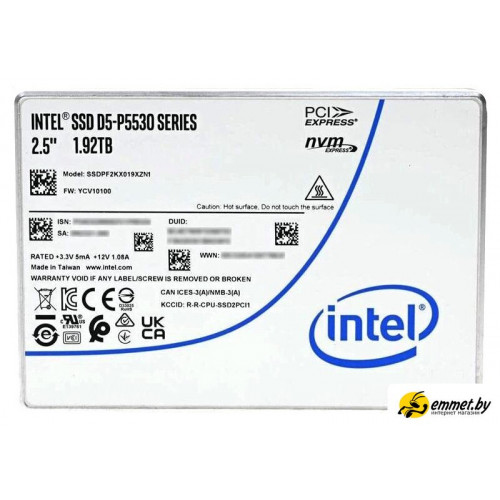 SSD Intel D5-P5530 1.92TB SSDPF2KX019XZN1