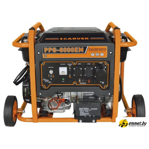 Бензиновый генератор Carver PPG-8000EM