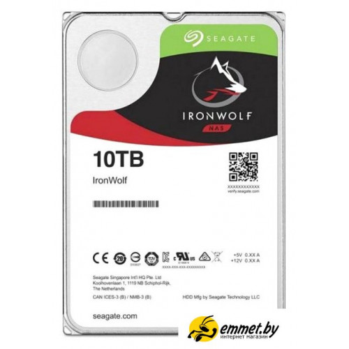 Жесткий диск Seagate IronWolf 10TB ST10000VN000