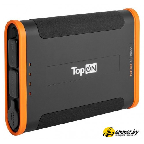 Внешний аккумулятор TopON TOP-X50 (черный/оранжевый)