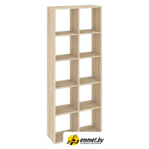 Стеллаж Кортекс-мебель Дельта-10 км.02539 71x175 (дуб сонома)