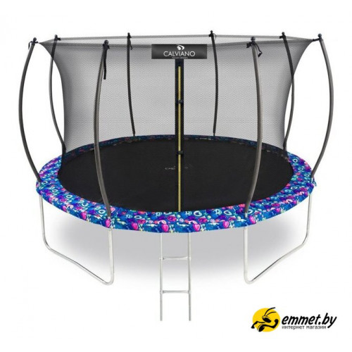 Батут Calviano Inside Master Smile 374 см - 12ft (внутренняя сетка, с лестницей)