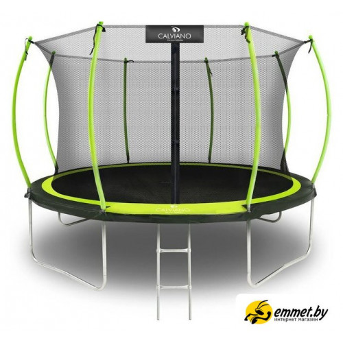 Батут Calviano Inside Master Green 374 см - 12ft (внутренняя сетка, с лестницей)