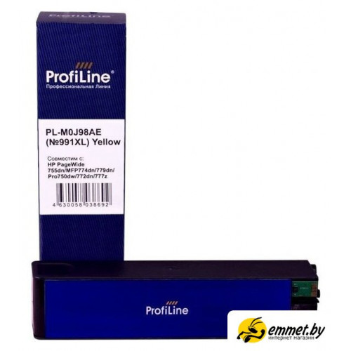 Картридж ProfiLine PL-M0J98AE №991XL (аналог HP M0J98AE-Y)