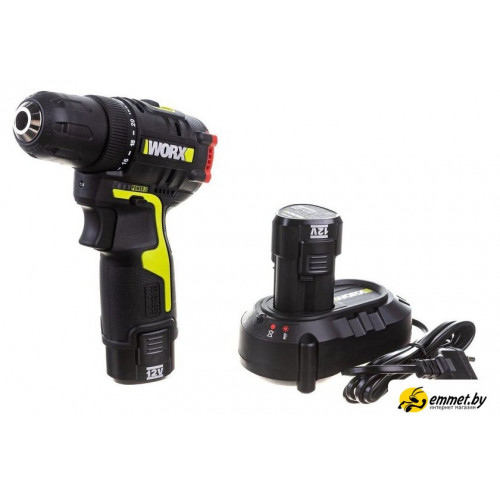 Дрель-шуруповерт Worx Professional WU130X (с 2-мя АКБ, сумка)