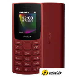 Кнопочный телефон Nokia 106 (2023) Dual SIM TA-1564 (красный)