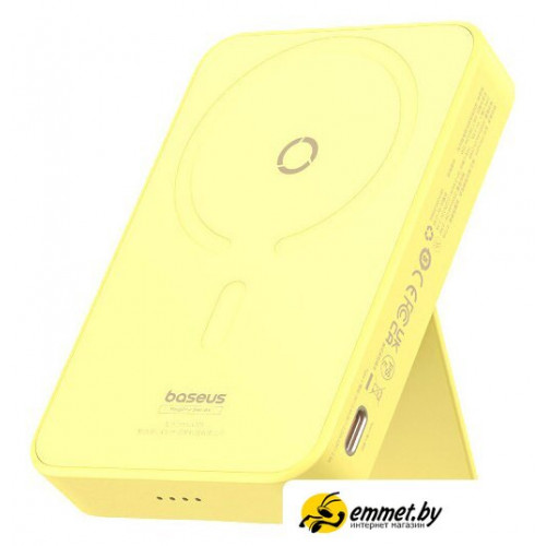 Внешний аккумулятор Baseus MagPro Magnetic Bracket Wireless Fast-Charging Power Bank 20W 5000mAh (желтый)