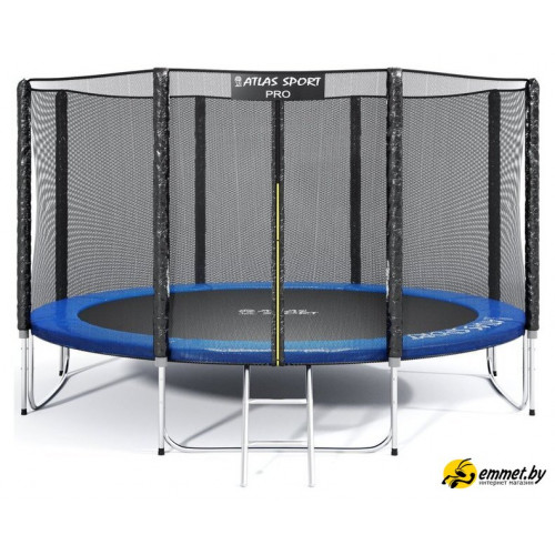 Батут Atlas Sport 312 см - 10ft Pro (4 ноги, внешняя сетка, синий)