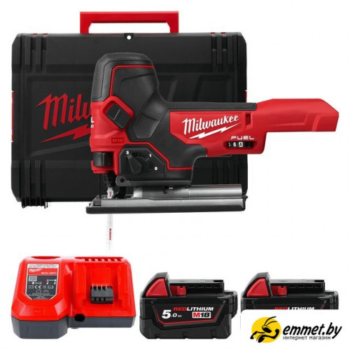 Электролобзик Milwaukee Fuel M18 M18FBJS-502X 4933464800 (с 2-мя АКБ, кейс)