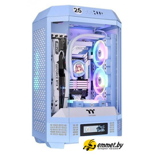 Корпус Thermaltake The Tower 300 Hydrangea Blue CA-1Y4-00SFWN-00