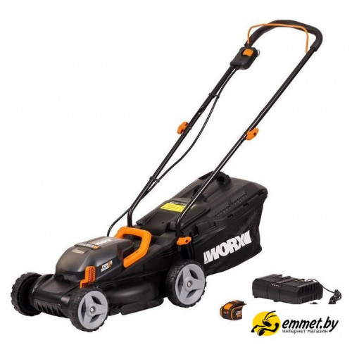 Газонокосилка Worx WG779E.1 (с 2-мя АКБ 4 Ач)