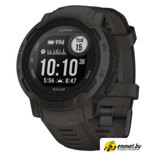 Умные часы Garmin Instinct 2 Solar (черный)