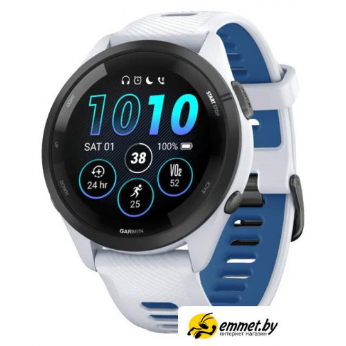Умные часы Garmin Forerunner 265 (белый камень/синий)