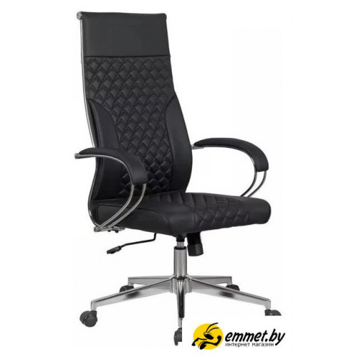 Офисное кресло SitUp Mike chrome (экокожа Black/Black)