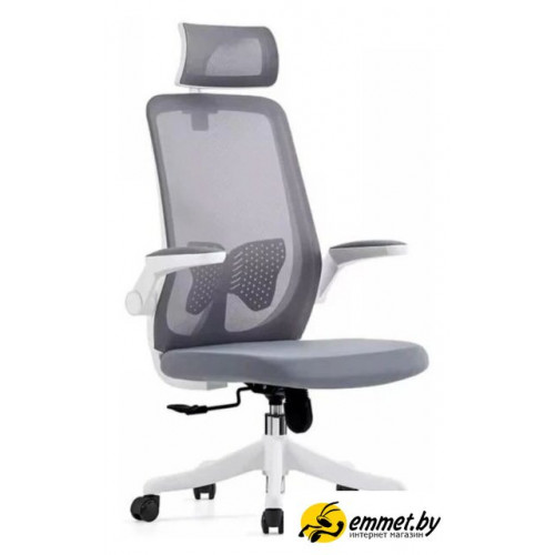 Офисное кресло SitUp Amelia PL White (сетка Gray/ткань Gray)