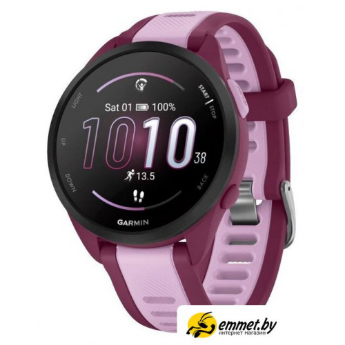 Умные часы Garmin Forerunner 165 Music (ягода/сирень)