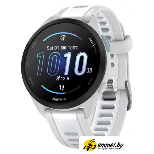 Умные часы Garmin Forerunner 165 Music (туманно-серый/белый камень)