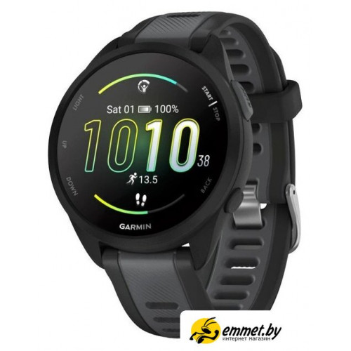 Умные часы Garmin Forerunner 165 (черный/сланцево-серый)