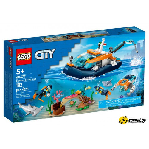 Конструктор LEGO City 60377 Исследовательская водолазная лодка