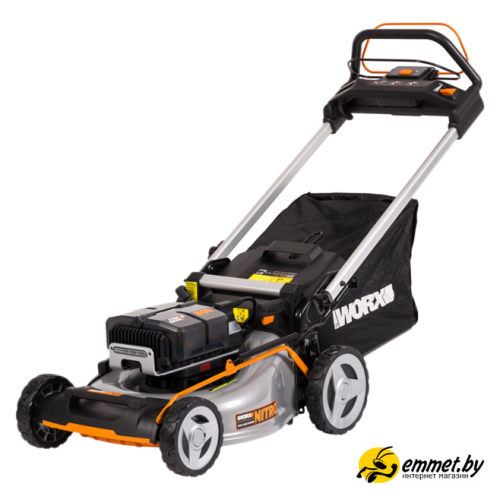 Газонокосилка Worx WG761E (с 4-мя АКБ)