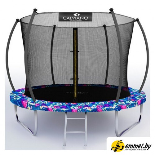 Батут Calviano Inside Master Smile 312 см - 10ft (внутренняя сетка, с лестницей)