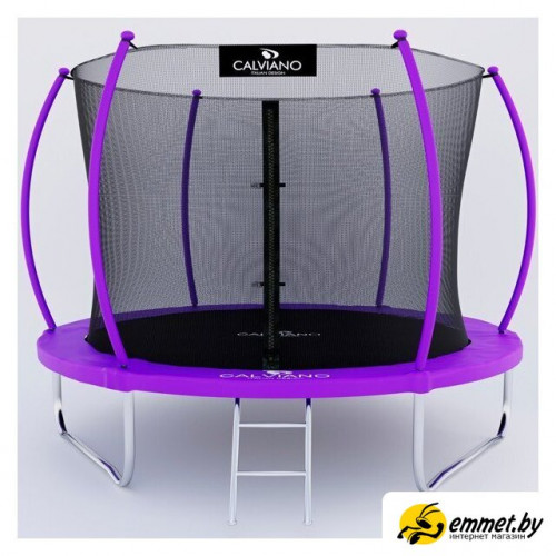Батут Calviano Inside Master Purple 312 см - 10ft (внутренняя сетка, с лестницей)