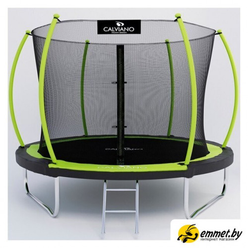 Батут Calviano Inside Master Green 312 см - 10ft (внутренняя сетка, с лестницей)