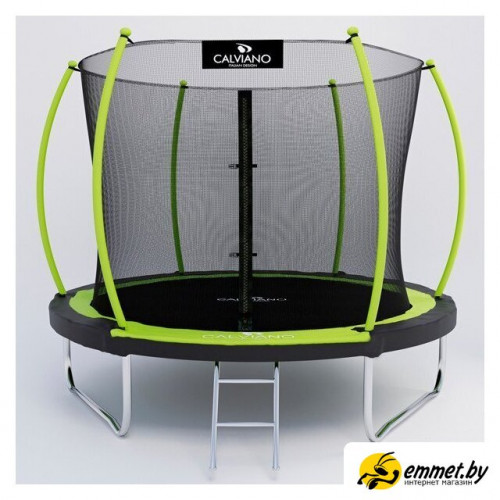 Батут Calviano Inside Master Green 252 см - 8ft (внутренняя сетка, с лестницей)