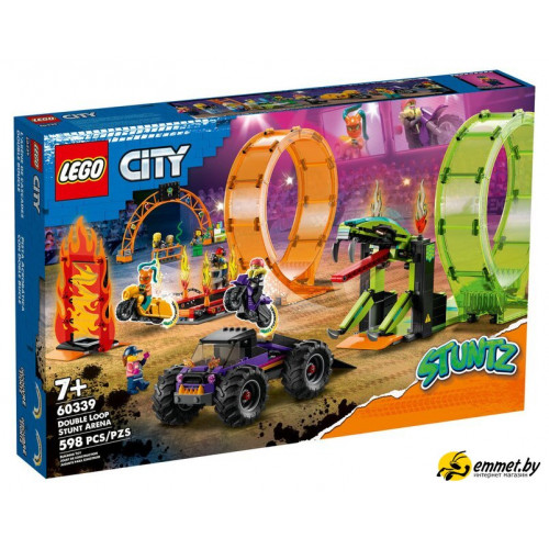 Конструктор LEGO City 60339 Трюковая арена Двойная петля