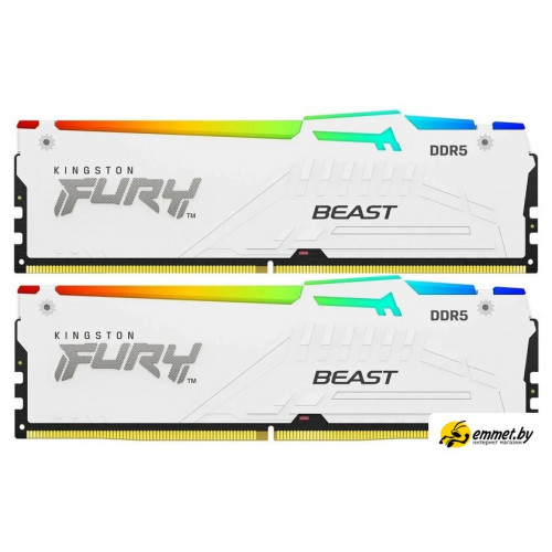 Оперативная память Kingston FURY Beast RGB 2x32ГБ DDR5 5200 МГц KF552C40BWAK2-64