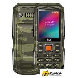 Кнопочный телефон BQ BQ-2410L Tank Power 4G (зеленый камуфляж)