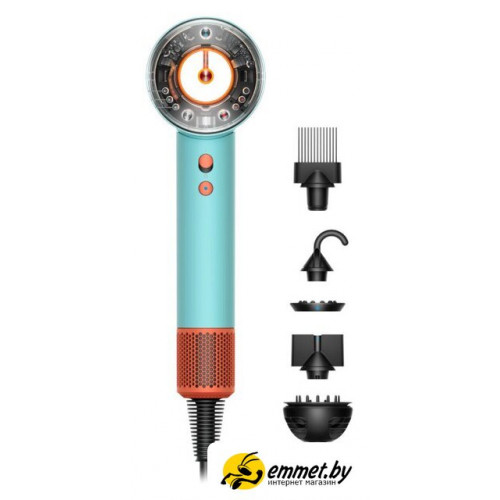Фен Dyson HD16 Supersonic Nural Curly+Coily (евровилка, керамическая патина/топаз)