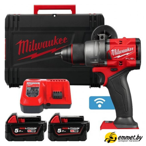 Дрель-шуруповерт Milwaukee M18 FUEL M18ONEDD3-502X 4933492802 (с 2-мя АКБ 5 Ач, кейс)
