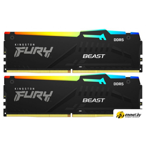 Оперативная память Kingston FURY Beast RGB 2x8ГБ DDR5 6000 МГц KF560C30BBEAK2-16