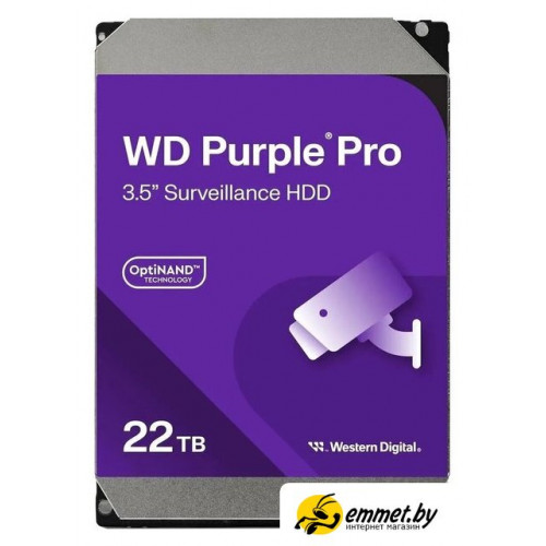 Жесткий диск WD Purple Pro 22TB WD221PURP