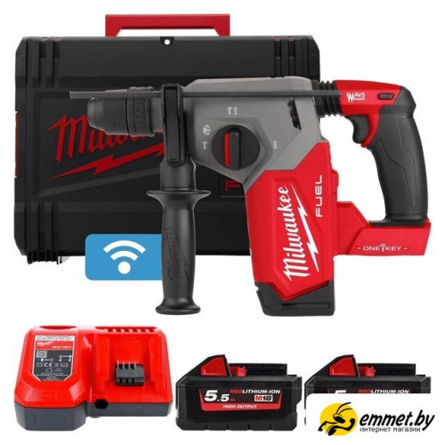 Перфоратор Milwaukee M18 FUEL M18ONEFHX-552X 4933478504 (с 2-мя АКБ, кейс)