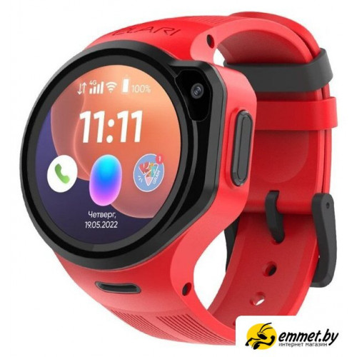 Детские умные часы Elari KidPhone 4GR M (красный)