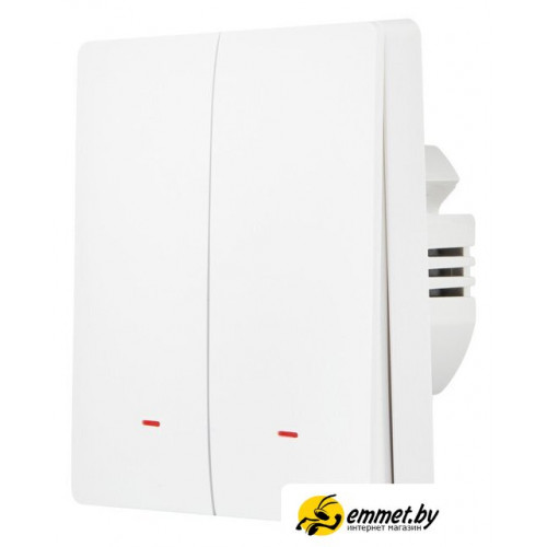 Выключатель Hommyn zigbee 2 клавиши SWZBNN02W (без нейтрали)