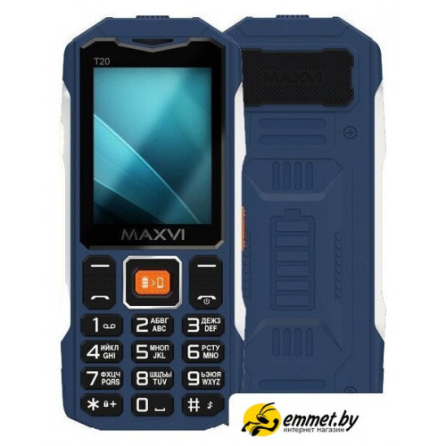 Кнопочный телефон Maxvi T20 (синий)