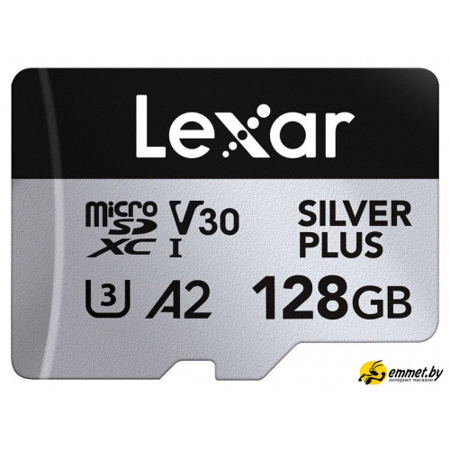 Карта памяти Lexar Professional SILVER PLUS microSDXC LMSSIPL128G-BNANG 128GB