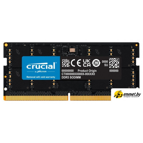 Оперативная память Crucial 16ГБ DDR5 SODIMM 5600МГц CT16G56C46S5