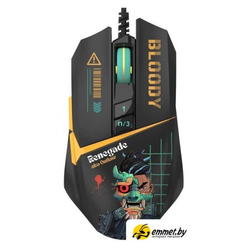 Игровая мышь A4Tech Bloody W63 Max Renegade (черный)