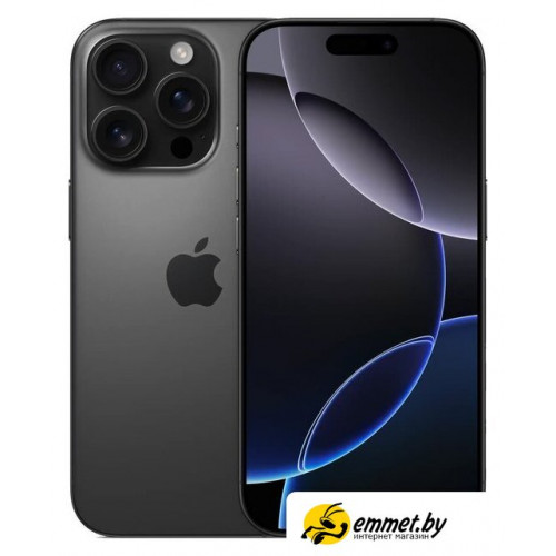 Телефон Apple iPhone 16 Pro 256GB (черный титан)