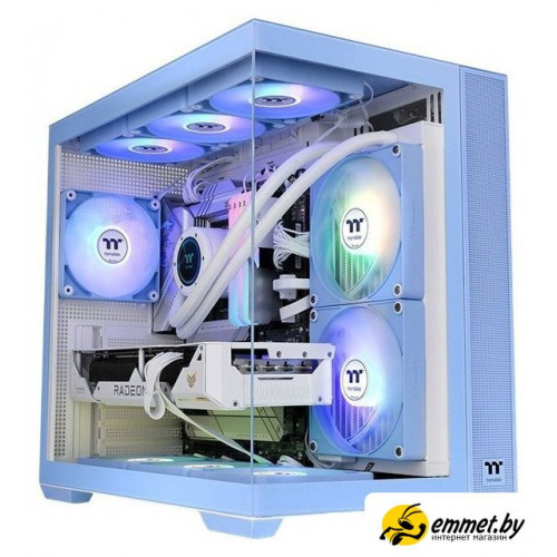 Корпус Thermaltake View 380 TG ARGB Hydrangea Blue CA-1Z2-00MFWN-00