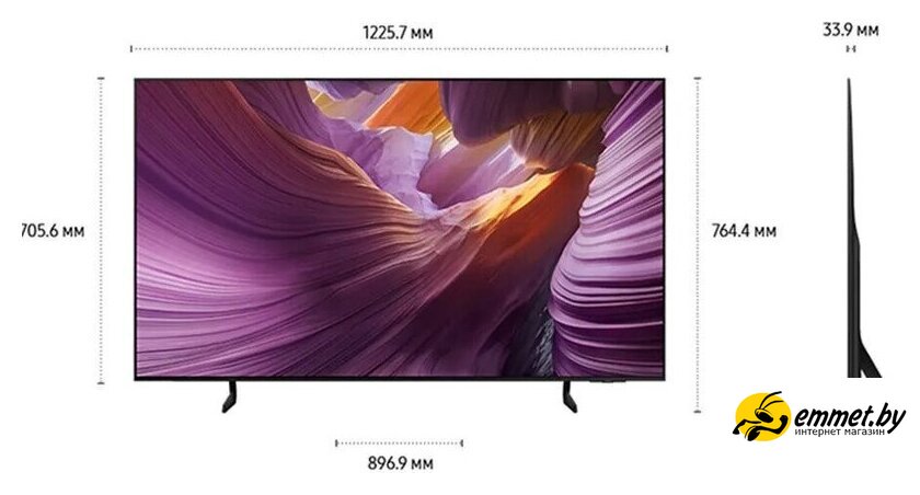 Размеры телевизора Samsung OLED S85F QE55S85FAEXRU
